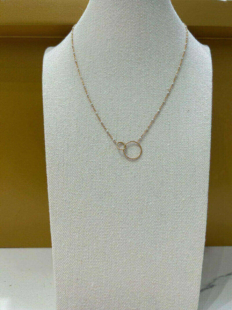 Grossista MAISON OKAMI - Collana in pietre naturali con anello delicato