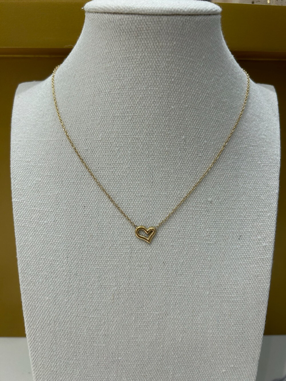 Grossiste MAISON OKAMI - Collier pendentif cœur ajouré