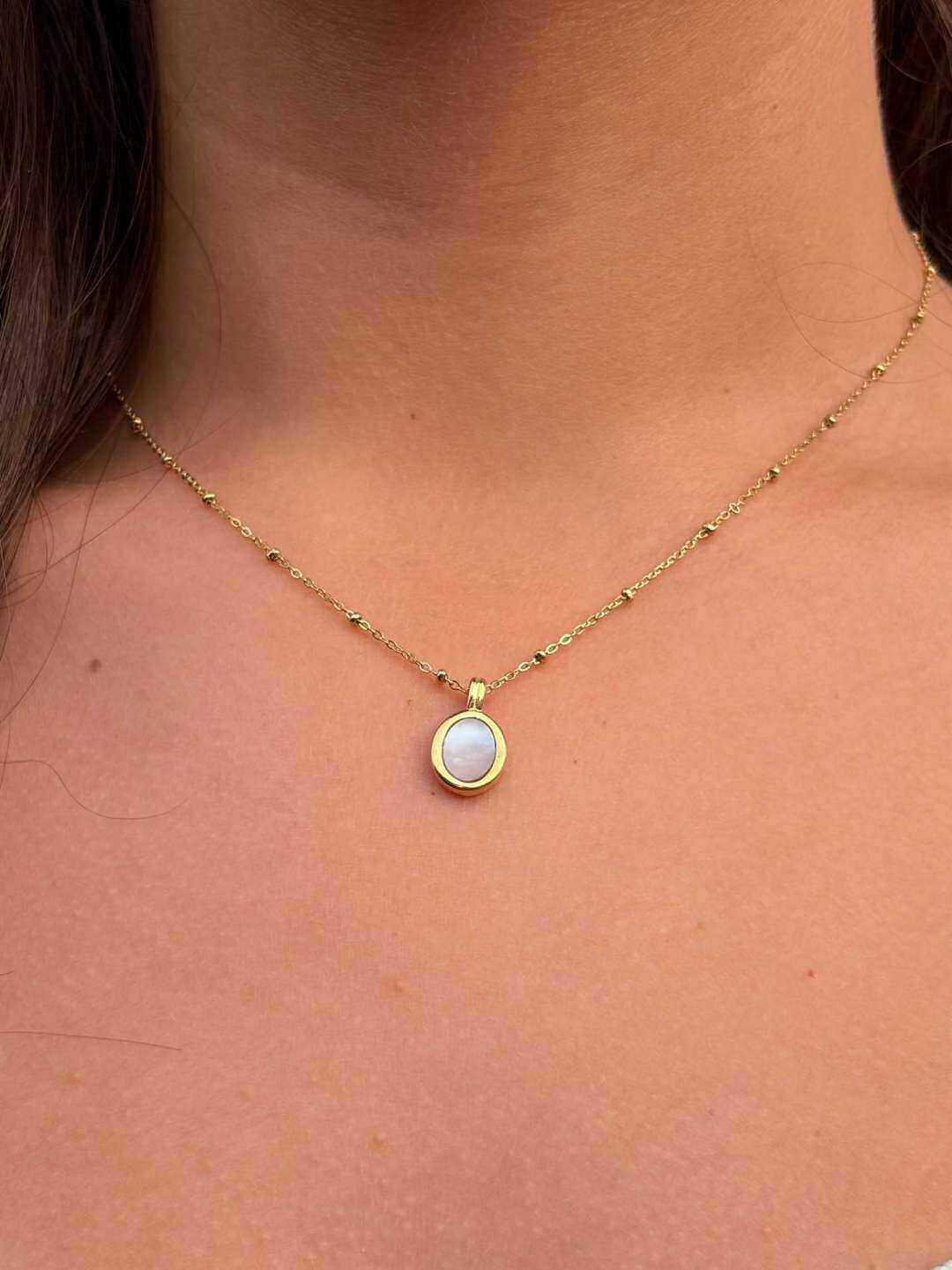 Wholesaler MAISON OKAMI - Stainless Steel Necklace with Round Pendant