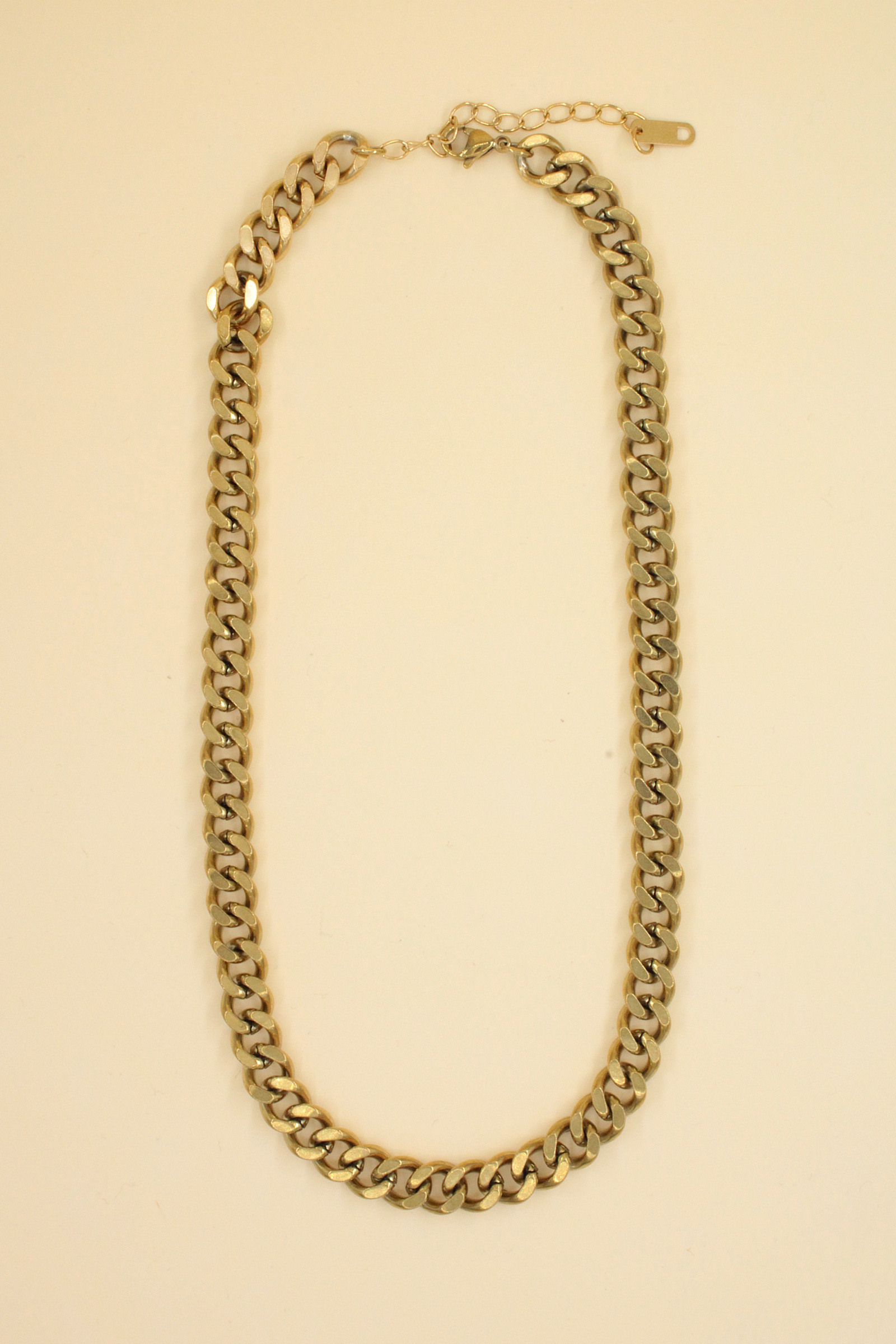 Grossiste MAISON OKAMI - Collier chaîne gourmette épaisse dorée