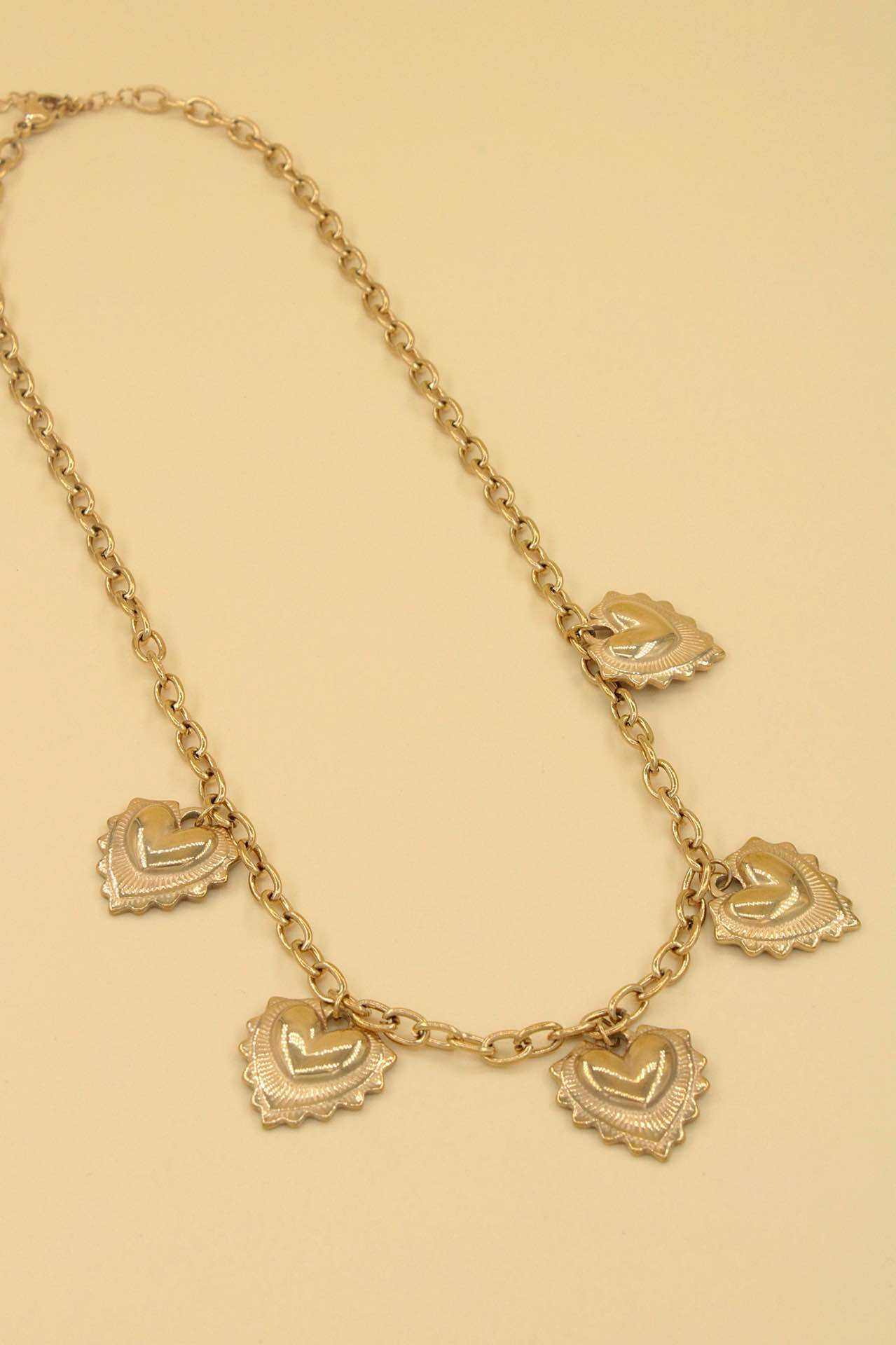 Wholesaler MAISON OKAMI - Stainless Steel Necklace with Heart-Shaped Pendants
