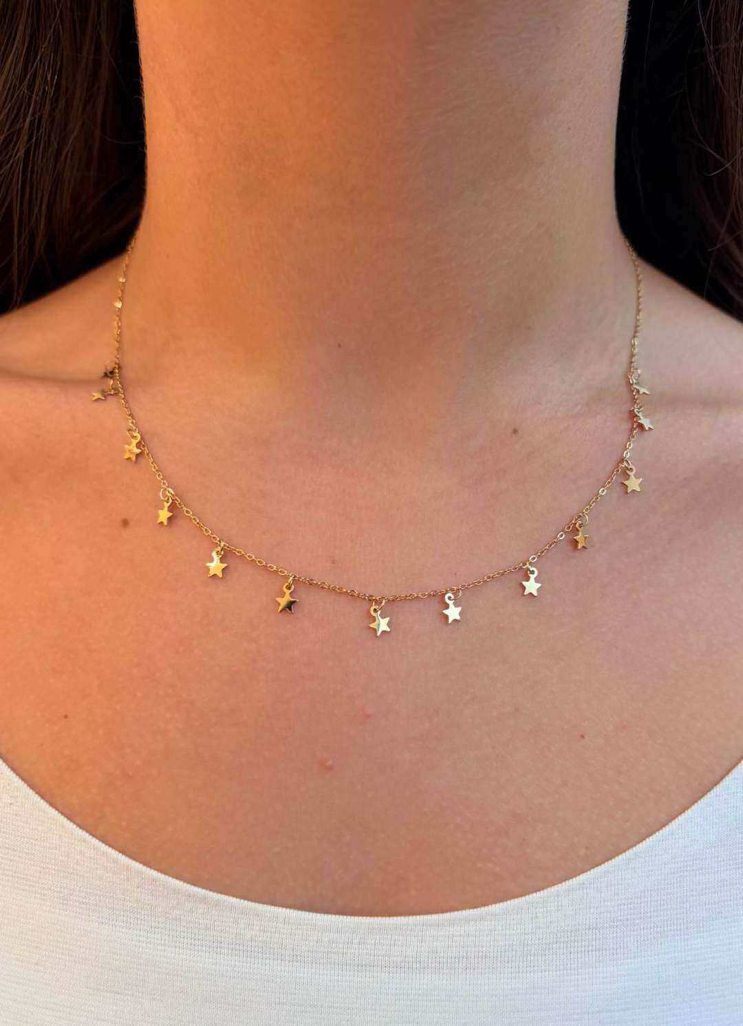 Grossiste MAISON OKAMI - Collier délicat étoiles, maillons fins et fermoir discret