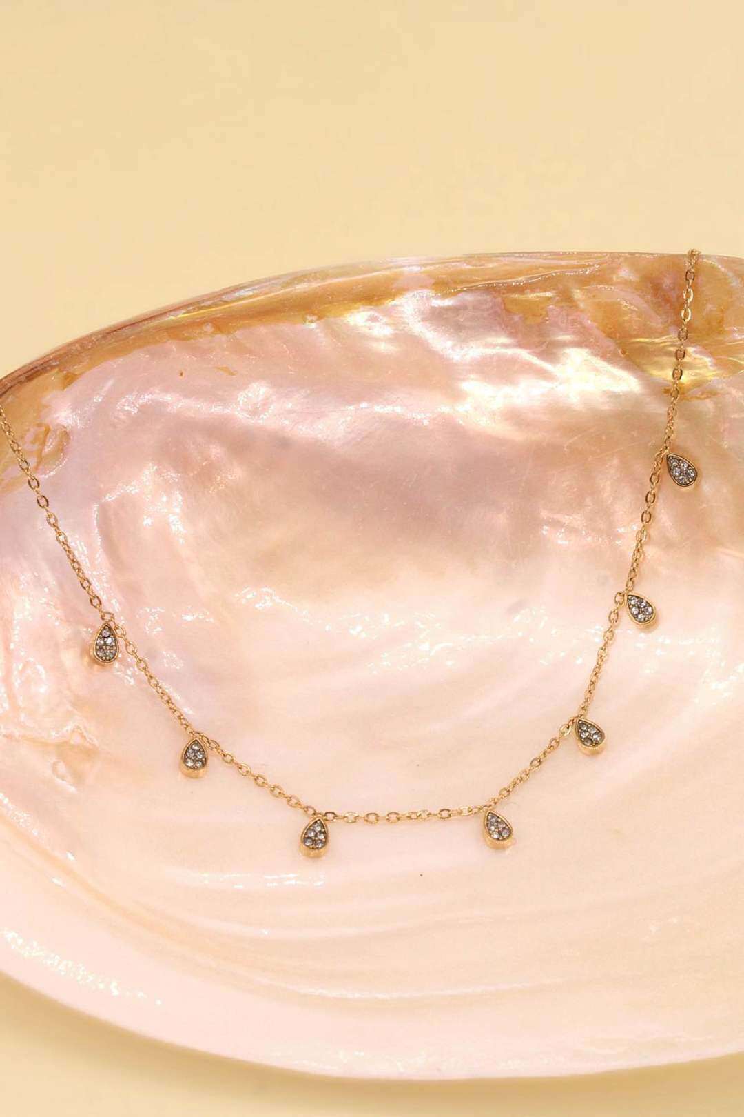 Grossiste MAISON OKAMI - Collier Gouttes Pavées