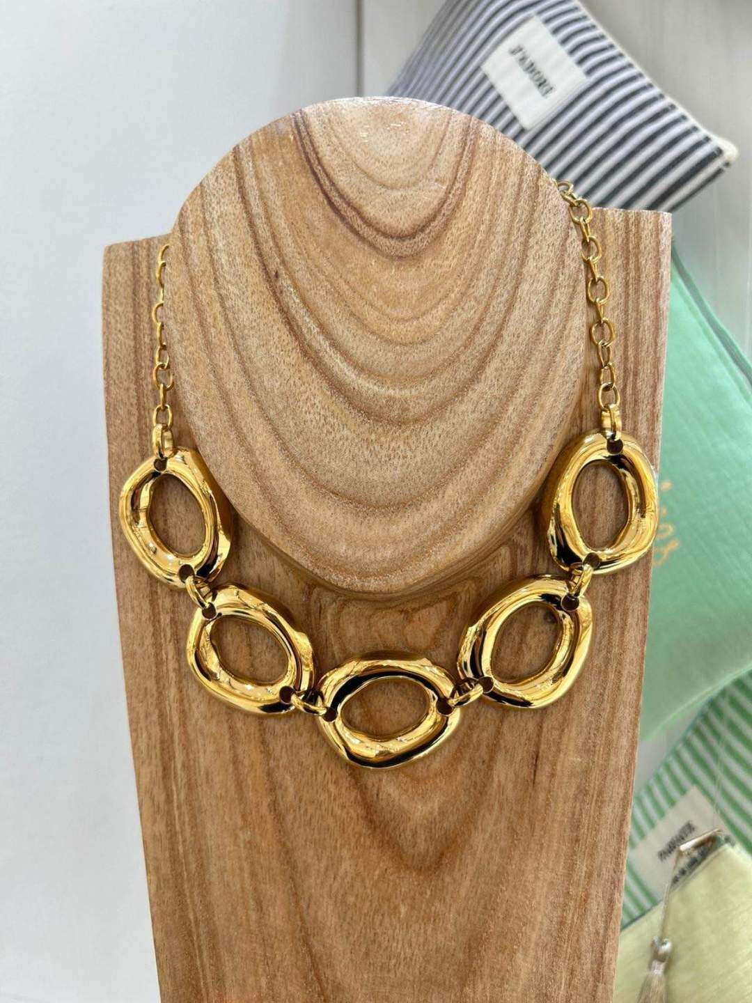 Grossiste MAISON OKAMI - Collier maillons ovales en acier inoxydable
