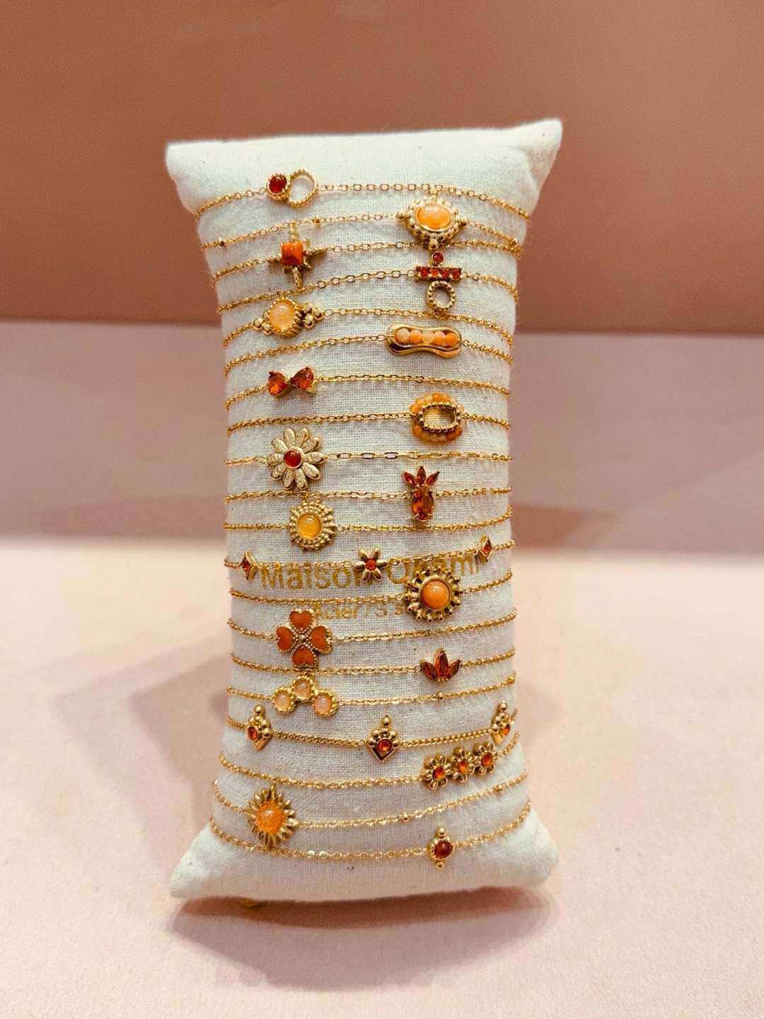 Grossiste MAISON OKAMI - Lots de 20 bracelets en Acier Inoxydable avec Perles et Motifs Élégants