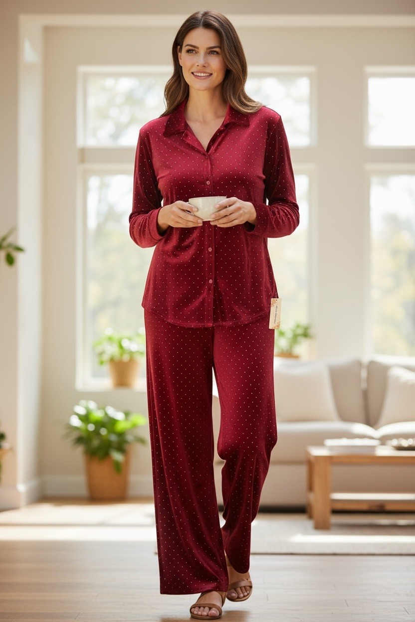 Grossista MAISON-X - CAMICIA VELLUTINO STRASS