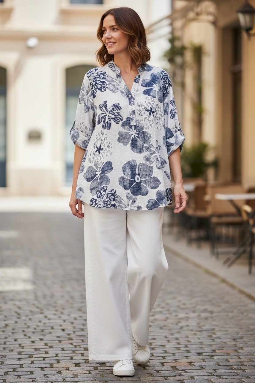 Wholesaler MAISON-X - FLORAL PRINT SHIRT