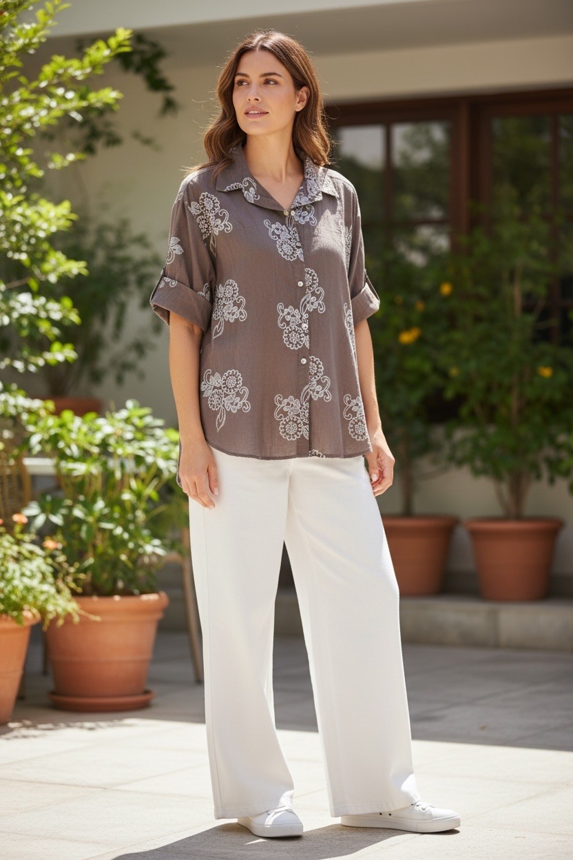 Mayorista MAISON-X - CAMISA ESTAMPADO FLORAL