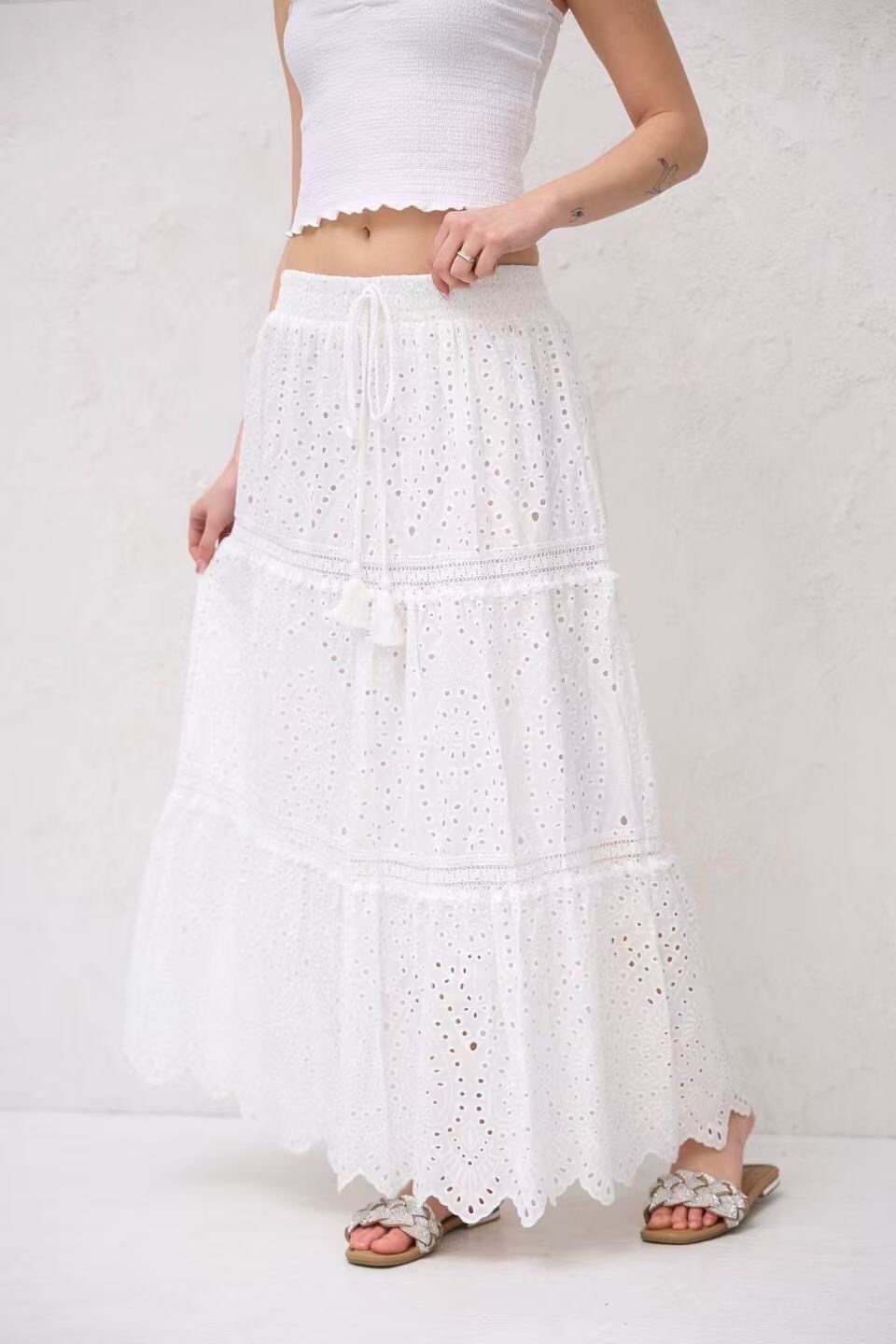 Mayorista MAISON-X - FALDA DE ENCAJE SANGALLO