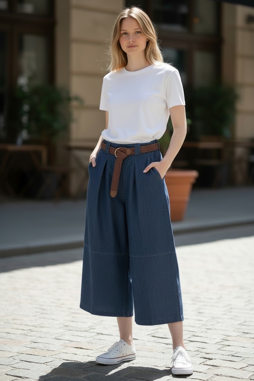 Wholesaler MAISON-X - COTTON JEANS WITH BELT