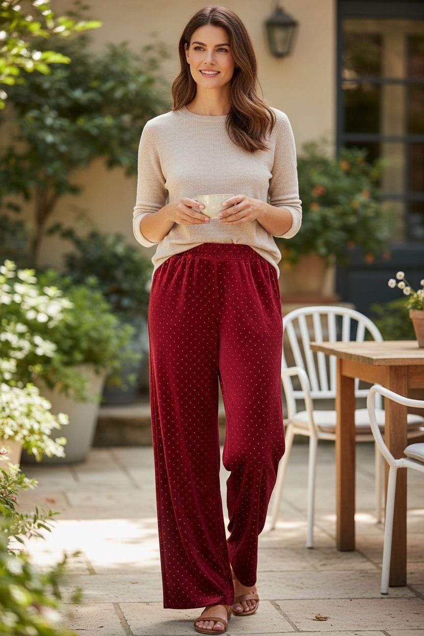 Grossista MAISON-X - PANTALONI VELLUTINO CON STRASS