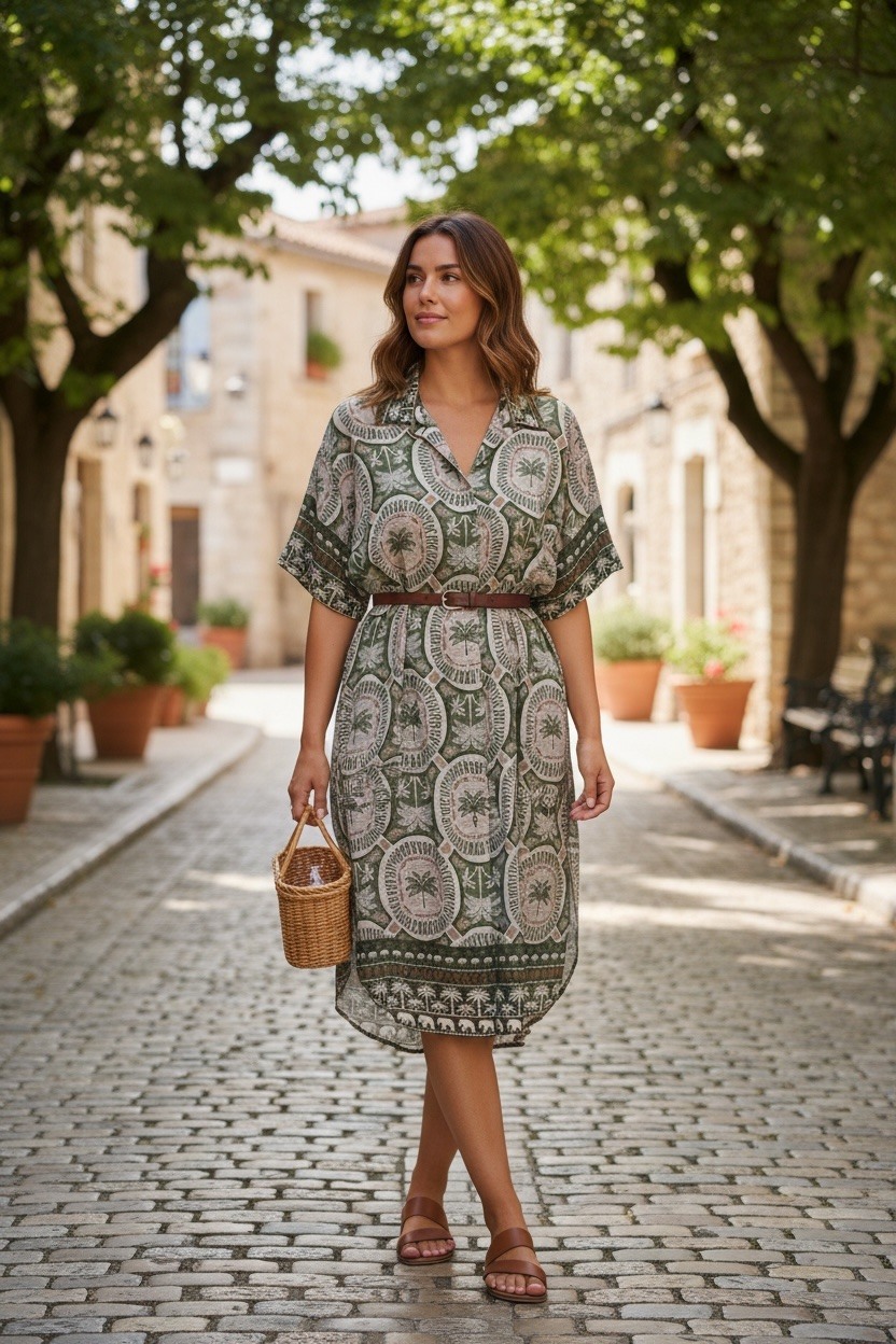 Großhändler MAISON-X - KLEID MIT MUSTER