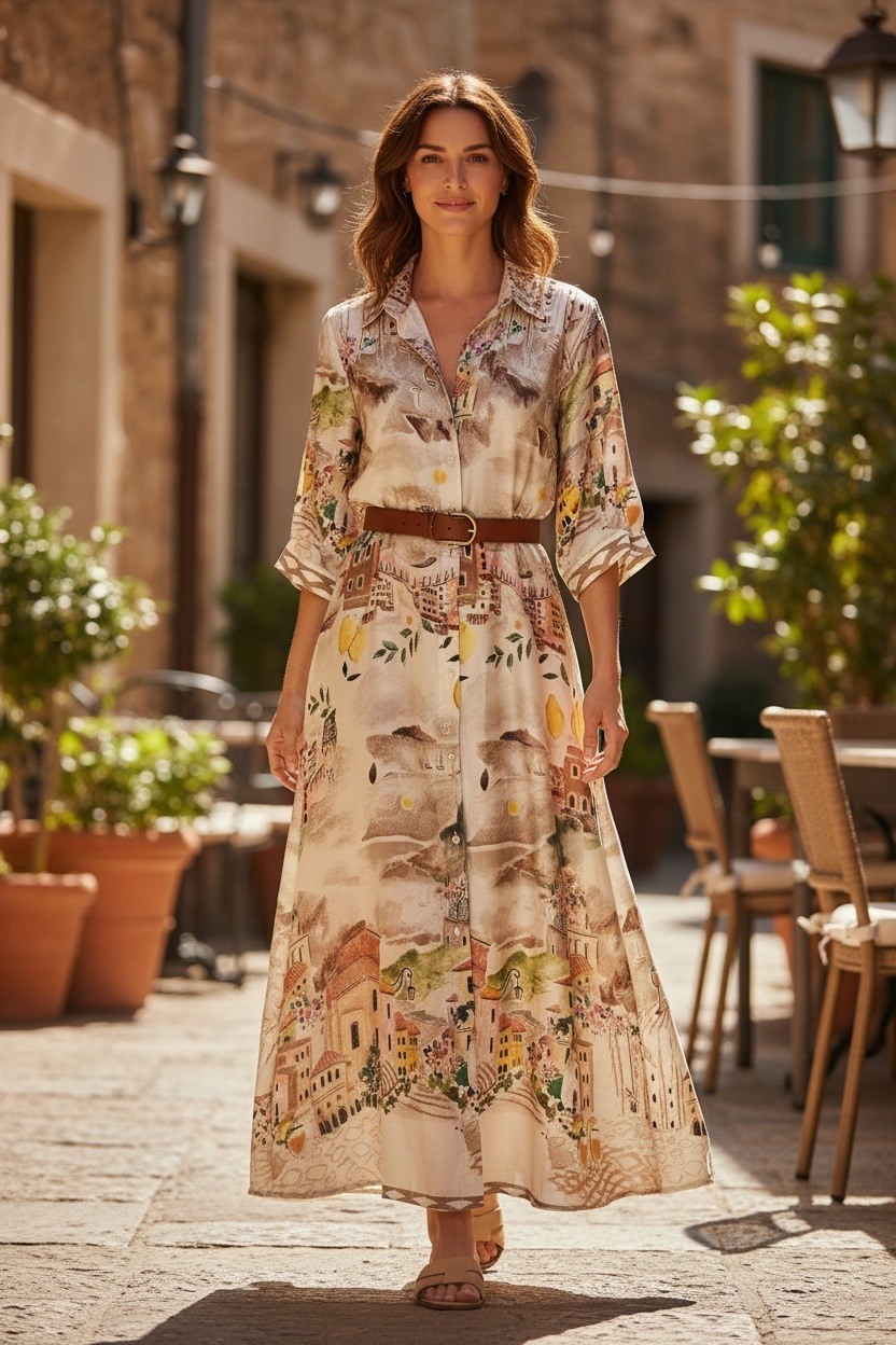 Grossiste MAISON-X - CAMICIA LUNGHI RASO FANTASIA