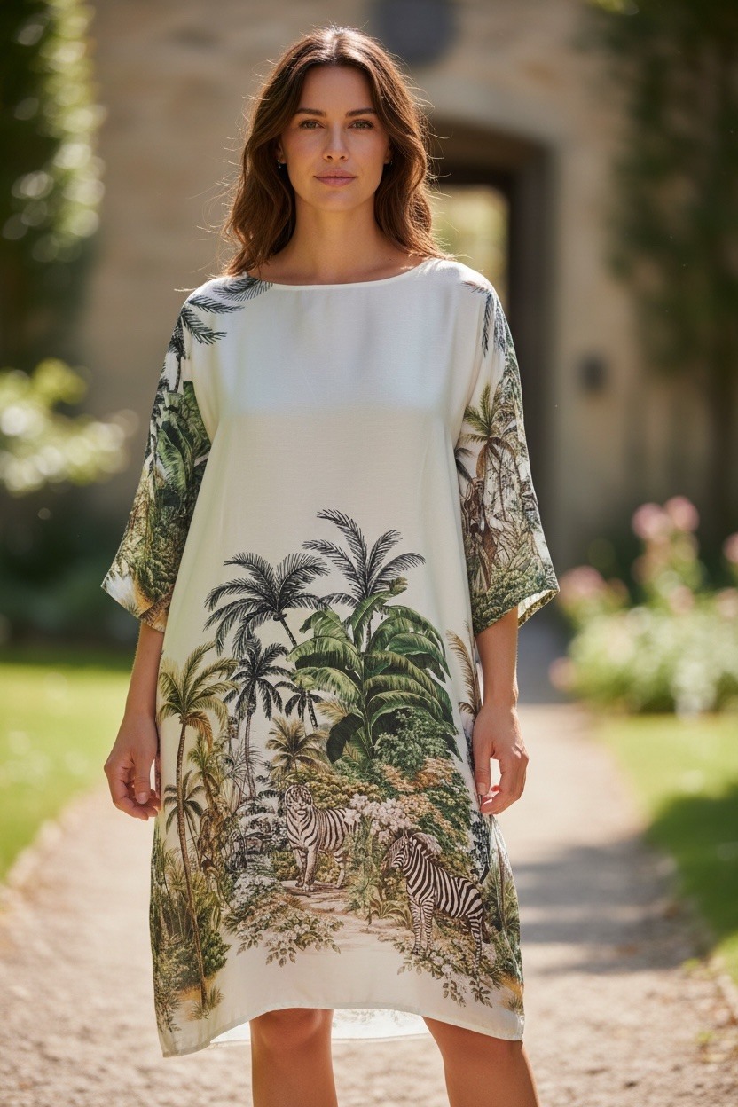 Grossiste MAISON-X - ROBE EN SATIN IMPRIMÉE