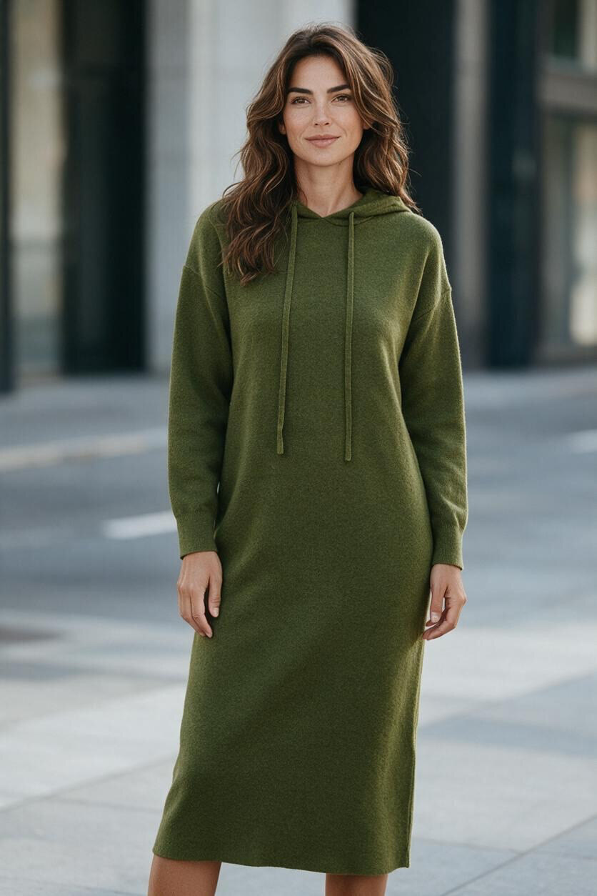 Wholesaler MAISON-X - KNITTED DRESS WITH HOOD
