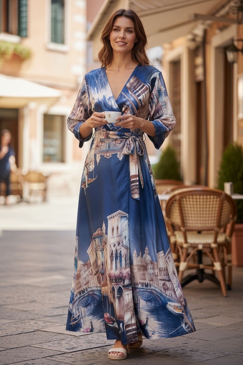 Grossista MAISON-X - VESTITO RASO FANTASIA