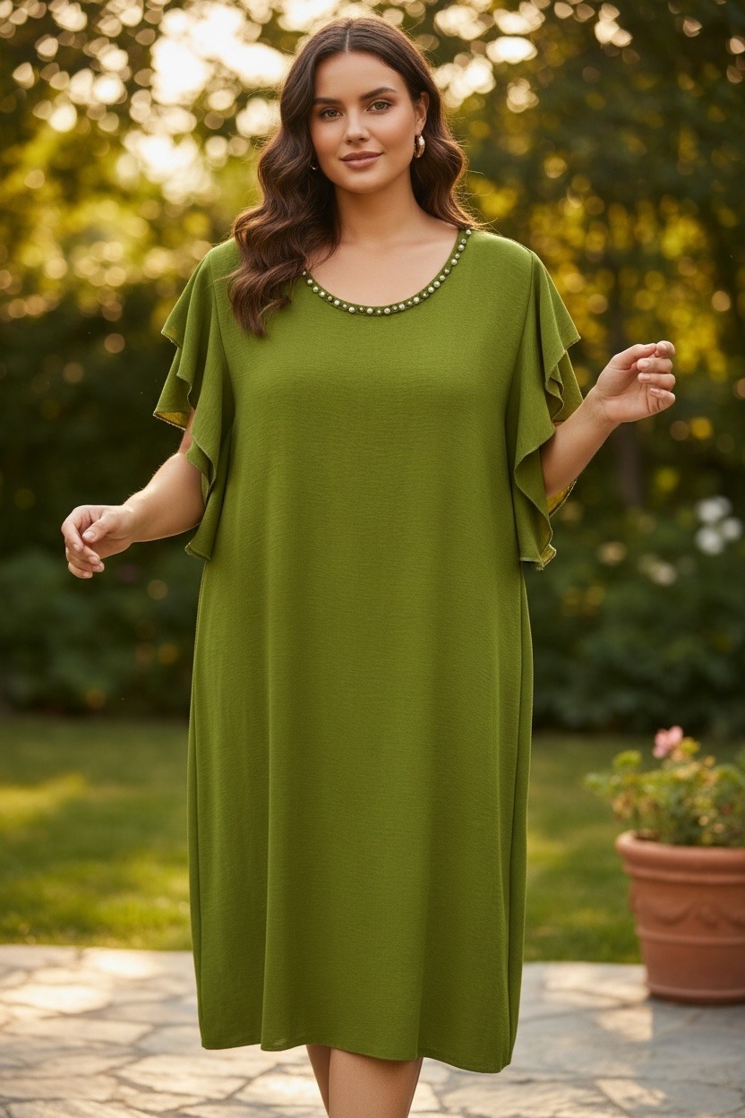 Mayorista MAISON-X - VESTIDO CON PERLAS EN EL CUELLO