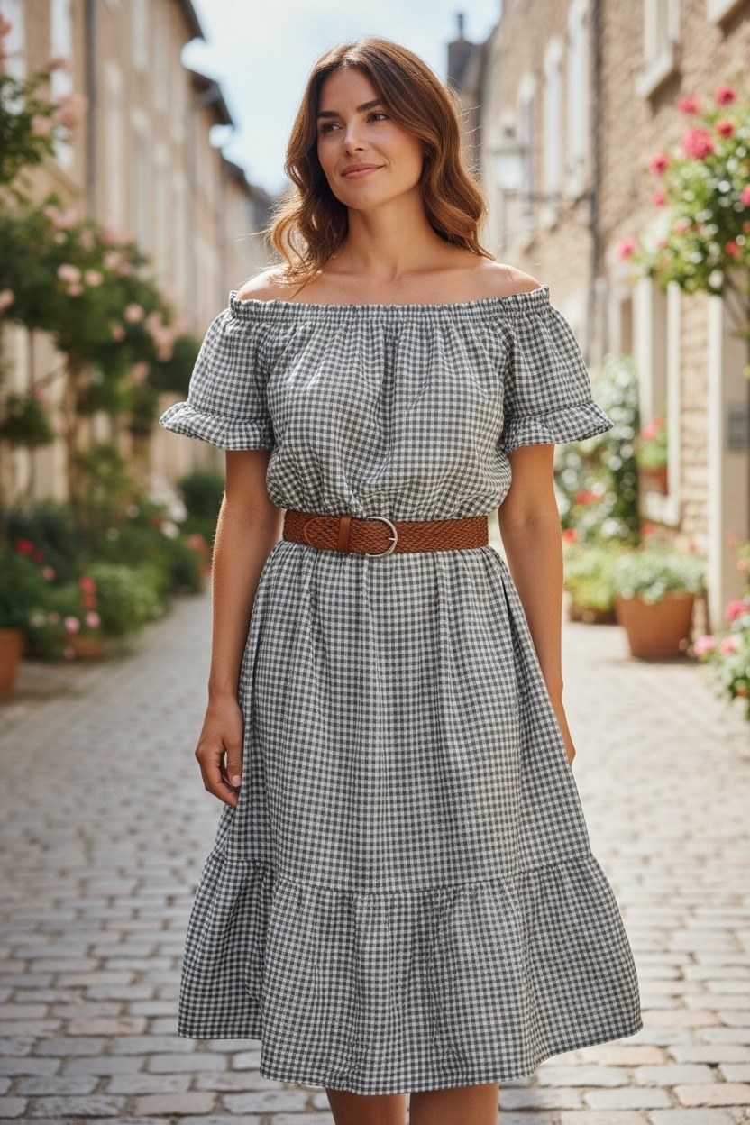 Wholesaler MAISON-X - PLAID DRESS