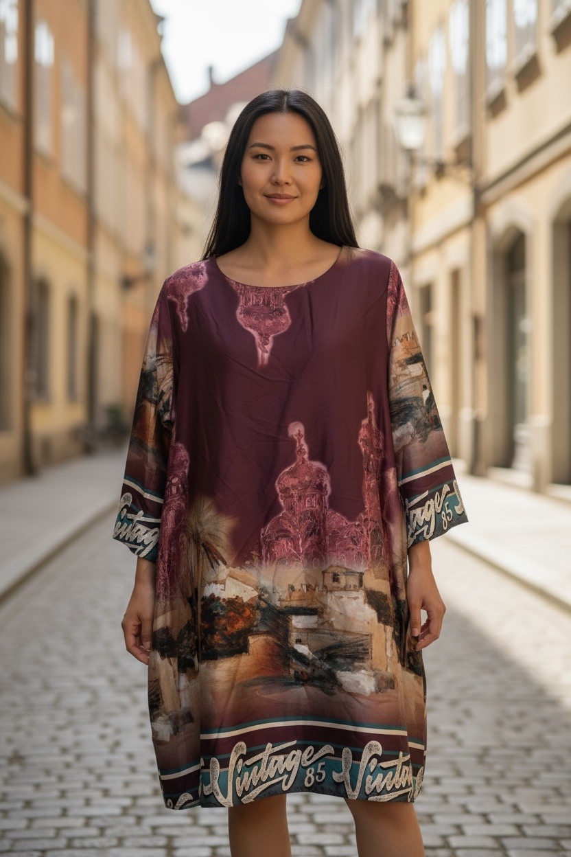 Großhändler MAISON-X - KLEID MIT MUSTER