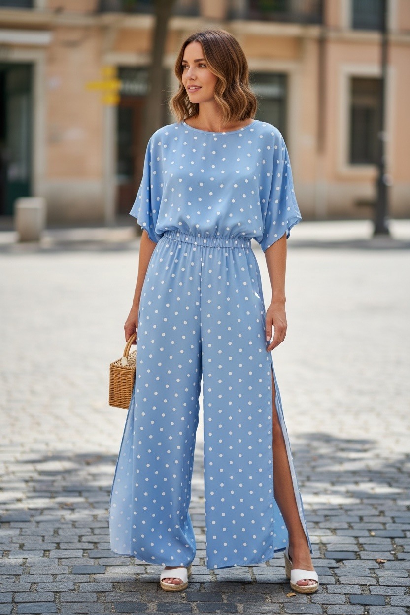 Wholesaler MAISON-X - POLKA DOT PRINT JUMPSUIT