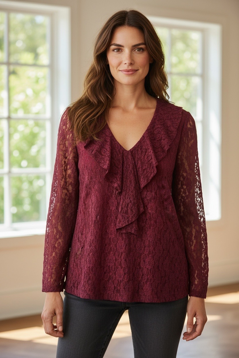 Wholesaler MAISON-X - LACE TOP BAIZE