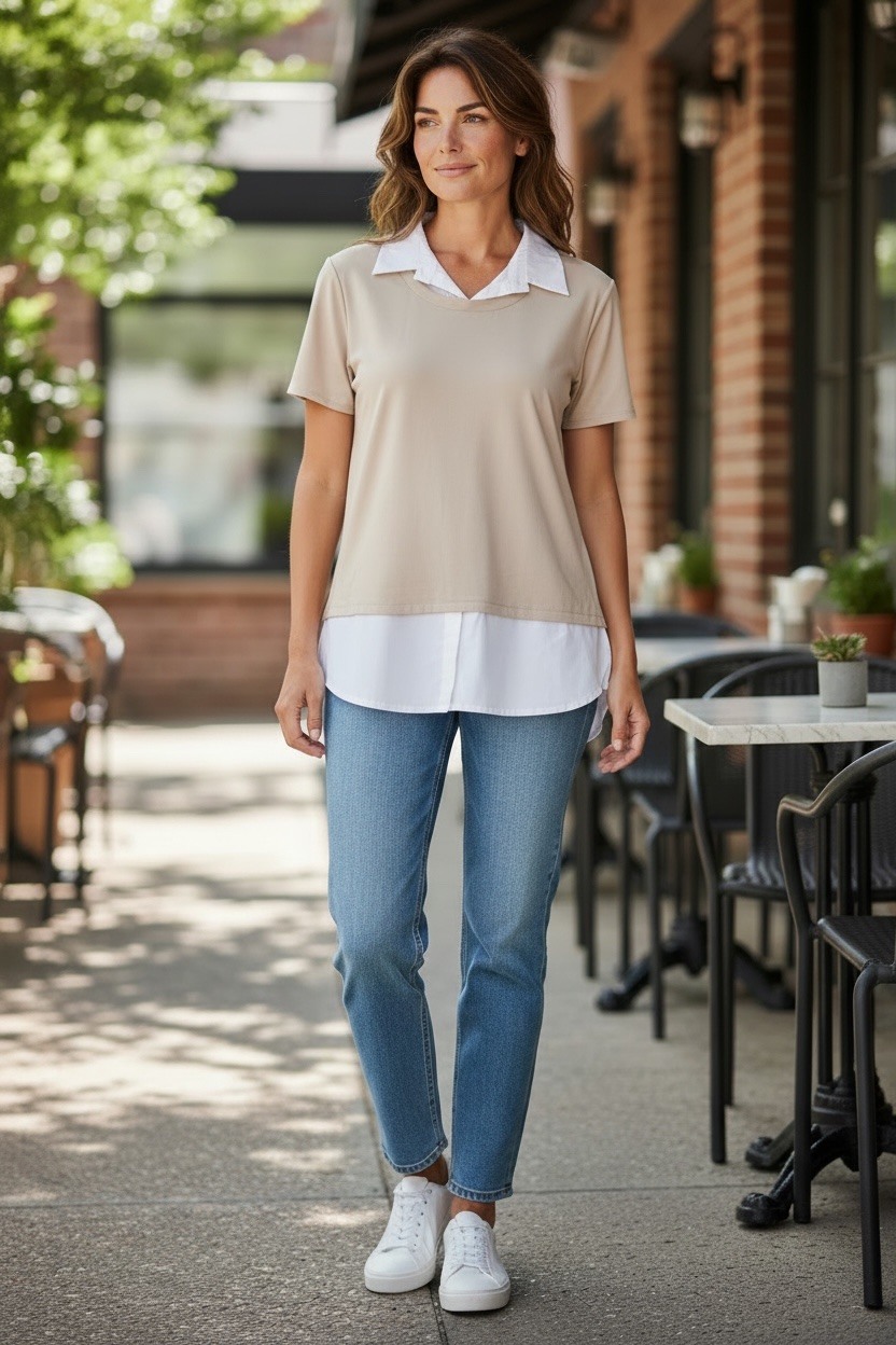 Grossista MAISON-X - MAGLIA CON COLLETTO DI CAMICIA