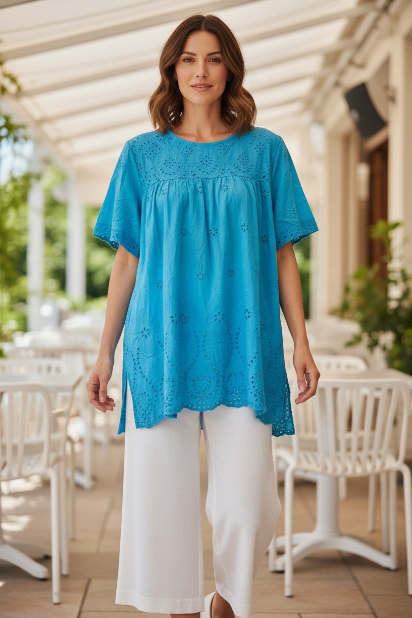 Wholesaler MAISON-X - EYELET KNIT TOP