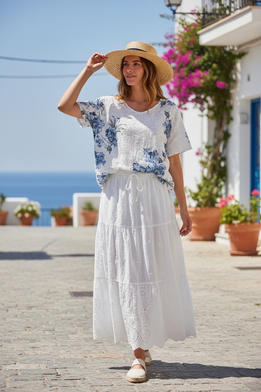 Mayorista MAISON-X - TOP BORDADO CON ESTAMPADO