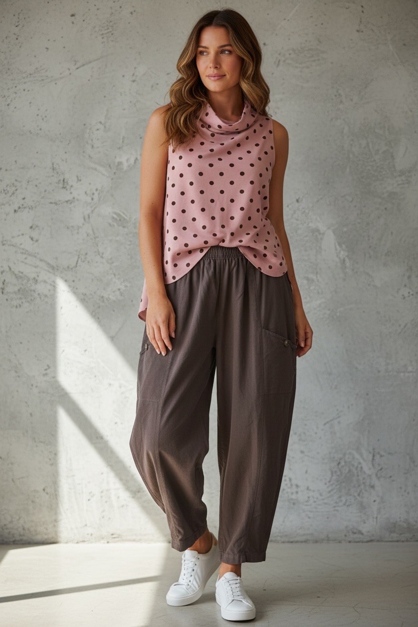 Wholesaler MAISON-X - PRINTED POLKA DOT SLEEVELESS TANK TOP