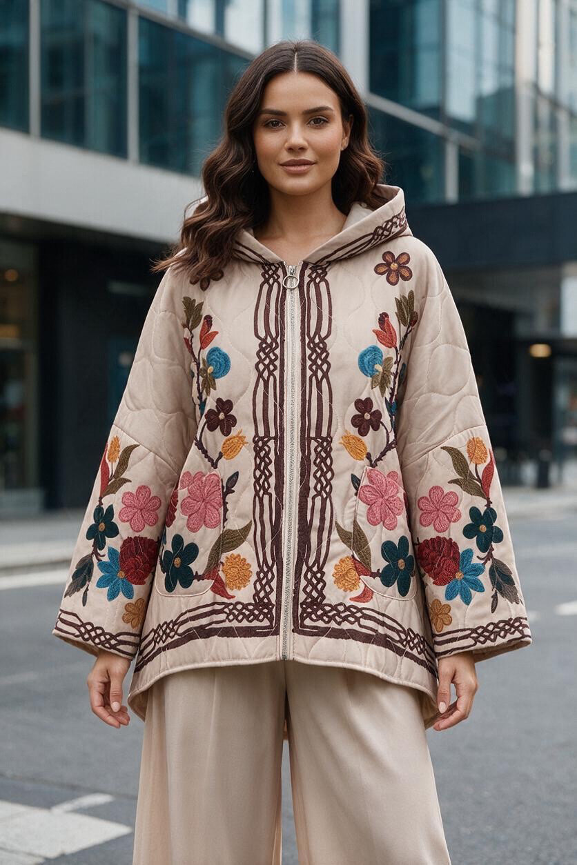 Wholesaler MAISON-X - HOODED JACKET WITH ZIP AND DIGITAL PRINT