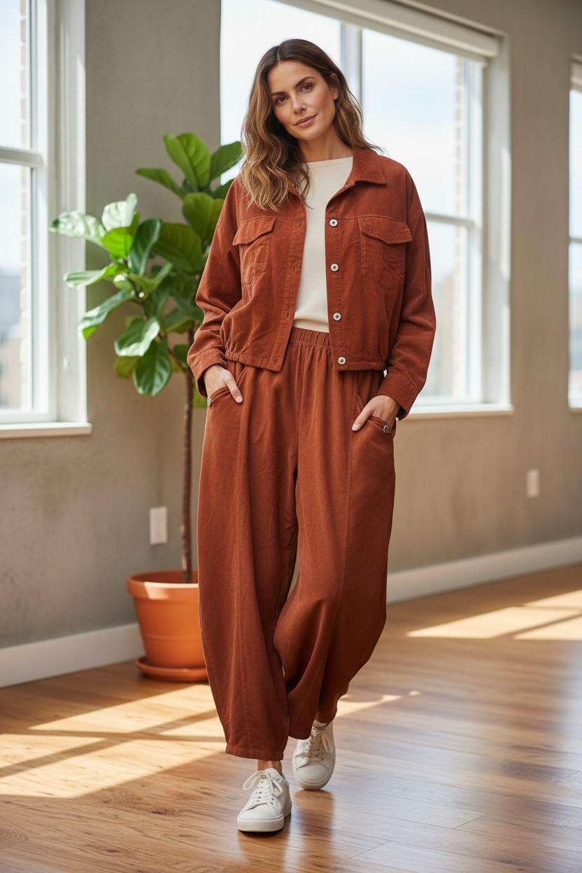 Grossiste MAISON-X - VESTE EN VELOURS AVEC DEUX POCHES ET BOUTONS