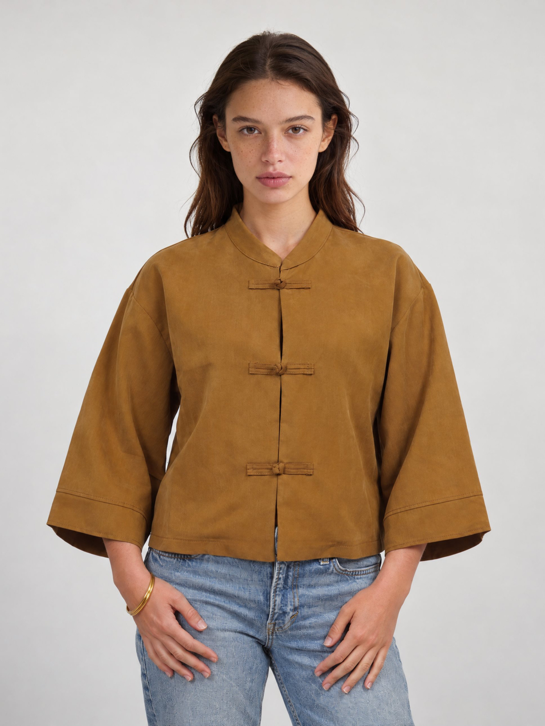 Wholesaler MAJESTIQUE - Flowy jacket with toggle buttons – MJ5945