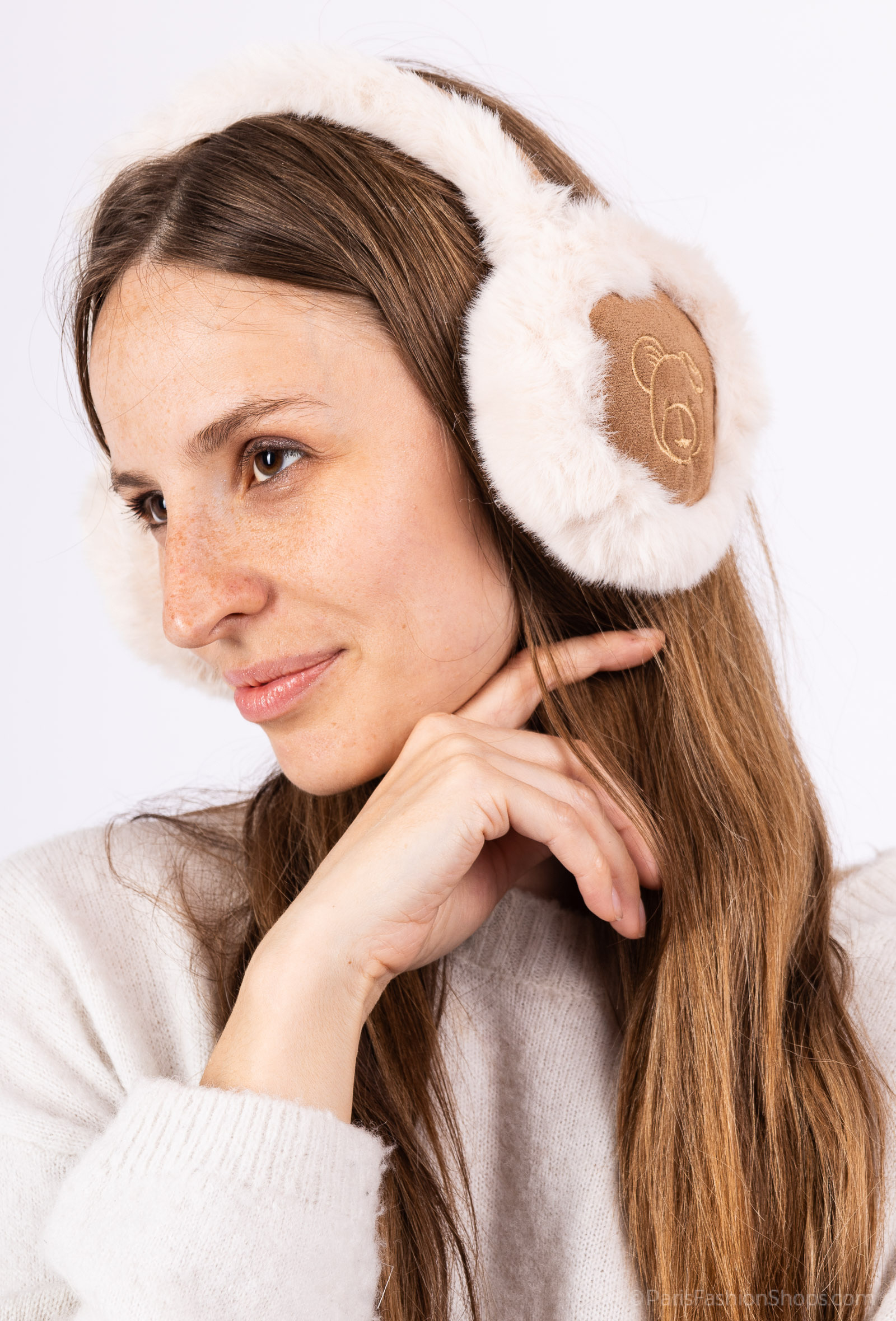 Grossiste MAR&CO Accessoires - Cache oreille imprimé Ours Pliables doublure polaire