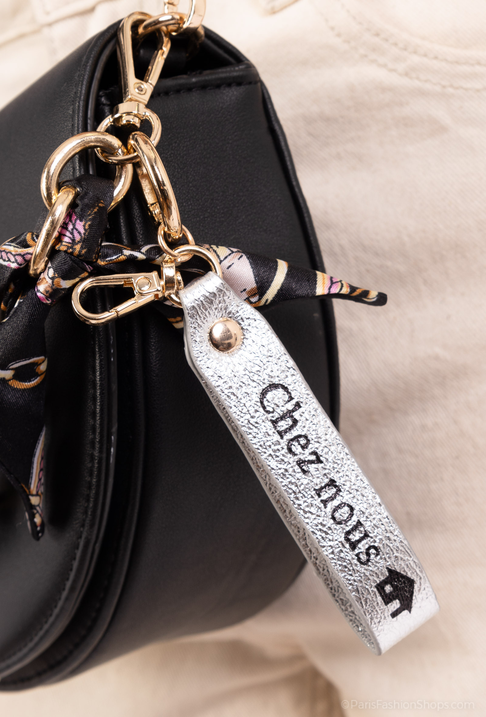 Grossiste MAR&CO Accessoires - Porte clé imprimé CHEZ NOUS 10*2cm