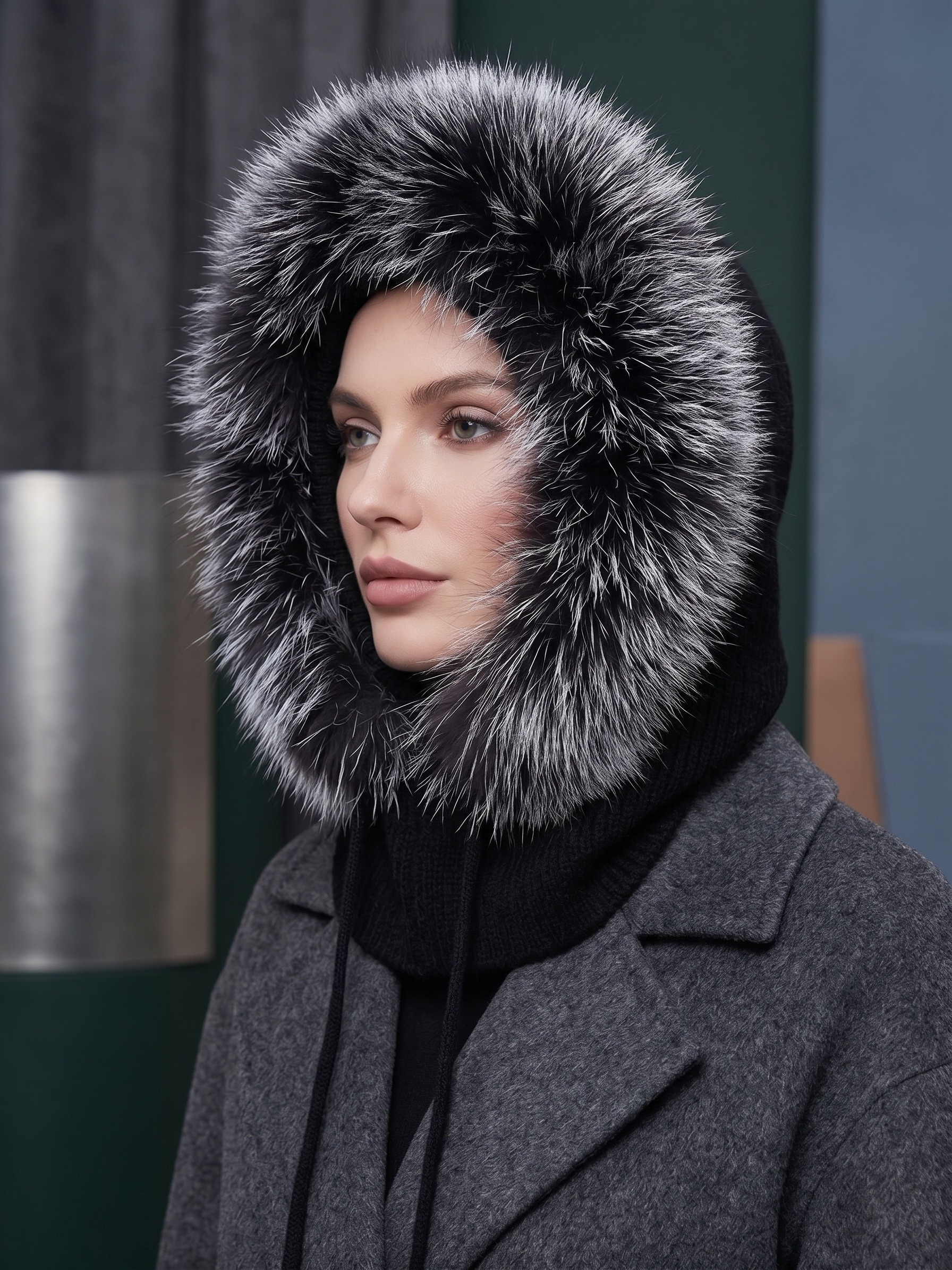 Grossiste MAR&CO Accessoires - Cagoule avec fausse fourrure