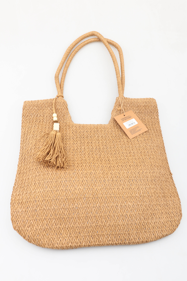 Wholesaler MAR&CO Accessoires - Shoulder tote bag woven beach bag