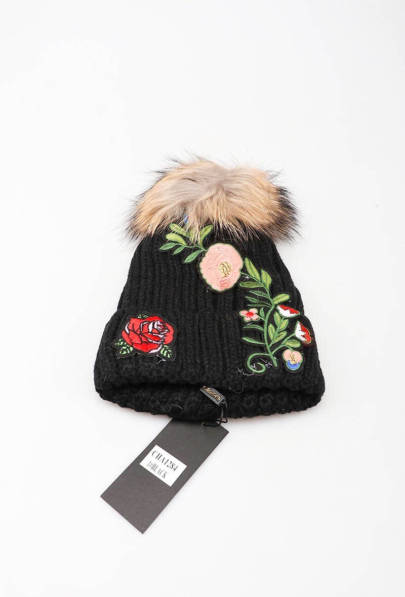 Wholesaler MAR&CO Accessoires - Raccoon fur pom-pom hat