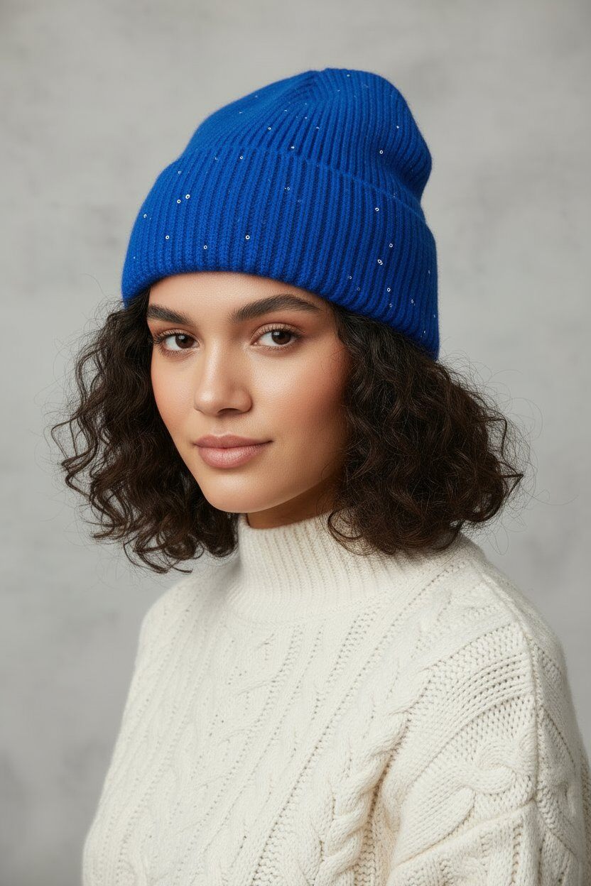 Wholesaler MAR&CO Accessoires - Linen angora hat with sequin