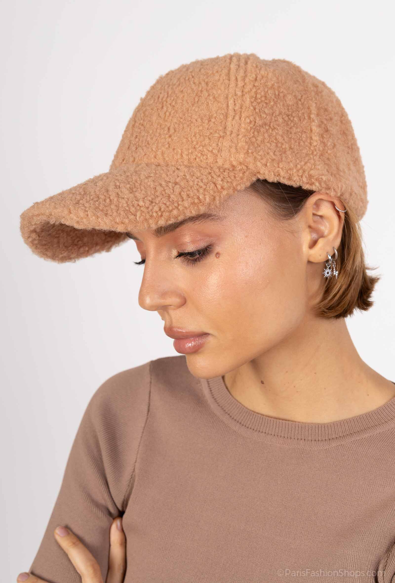 Grossiste MAR&CO Accessoires - Casquette uni ajustable texture moumoute