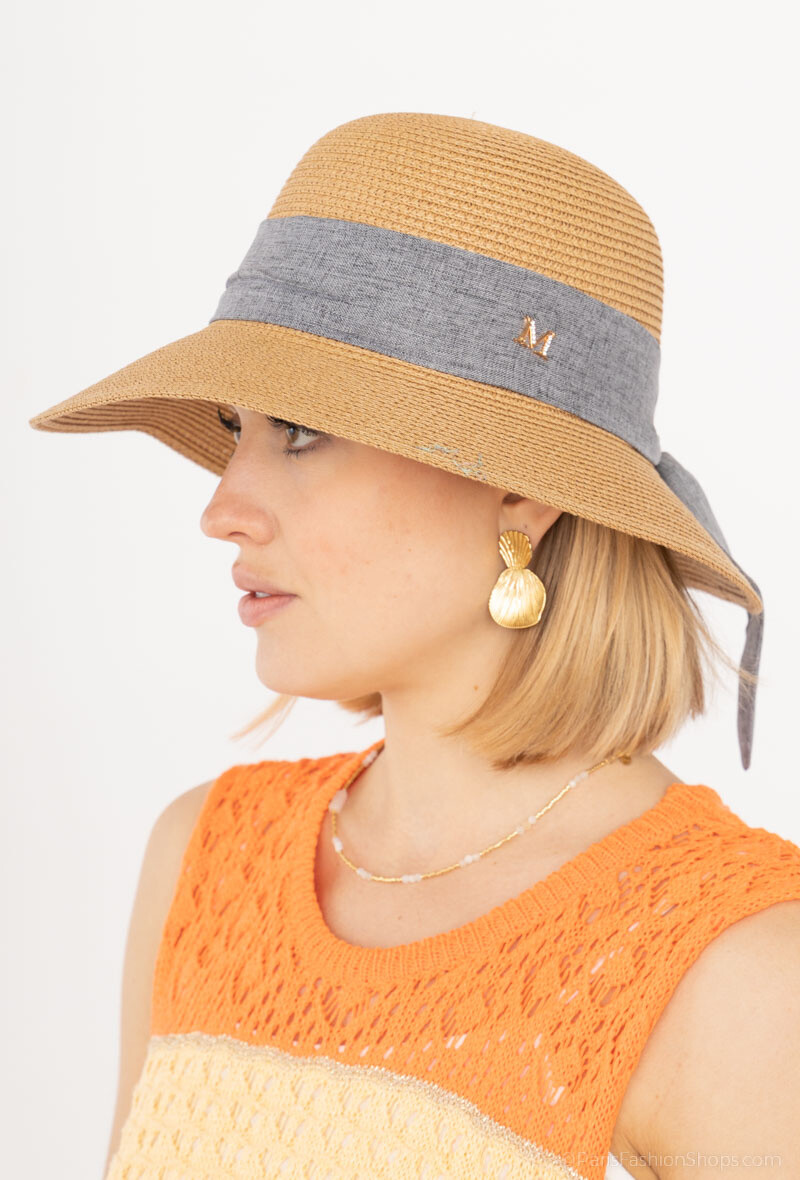 Grossiste MAR&CO Accessoires - Chapeau de paille grand nœud de papillon derrière