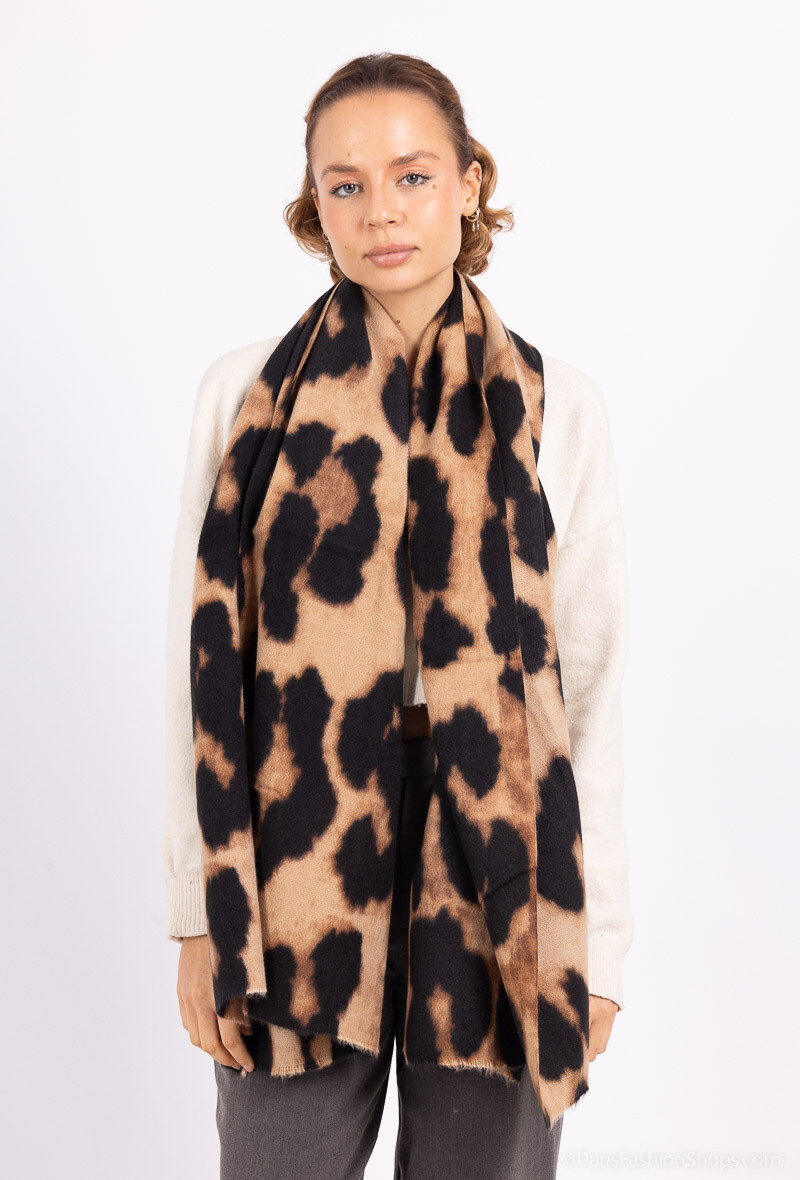 Mayorista MAR&CO Accessoires - bufanda de invierno suave estampado de leopardo