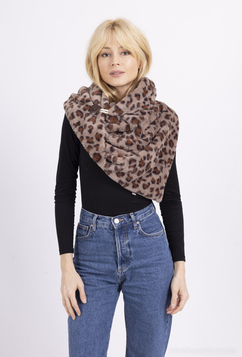 Grossiste MAR&CO Accessoires - Echarpe imprimé léopard