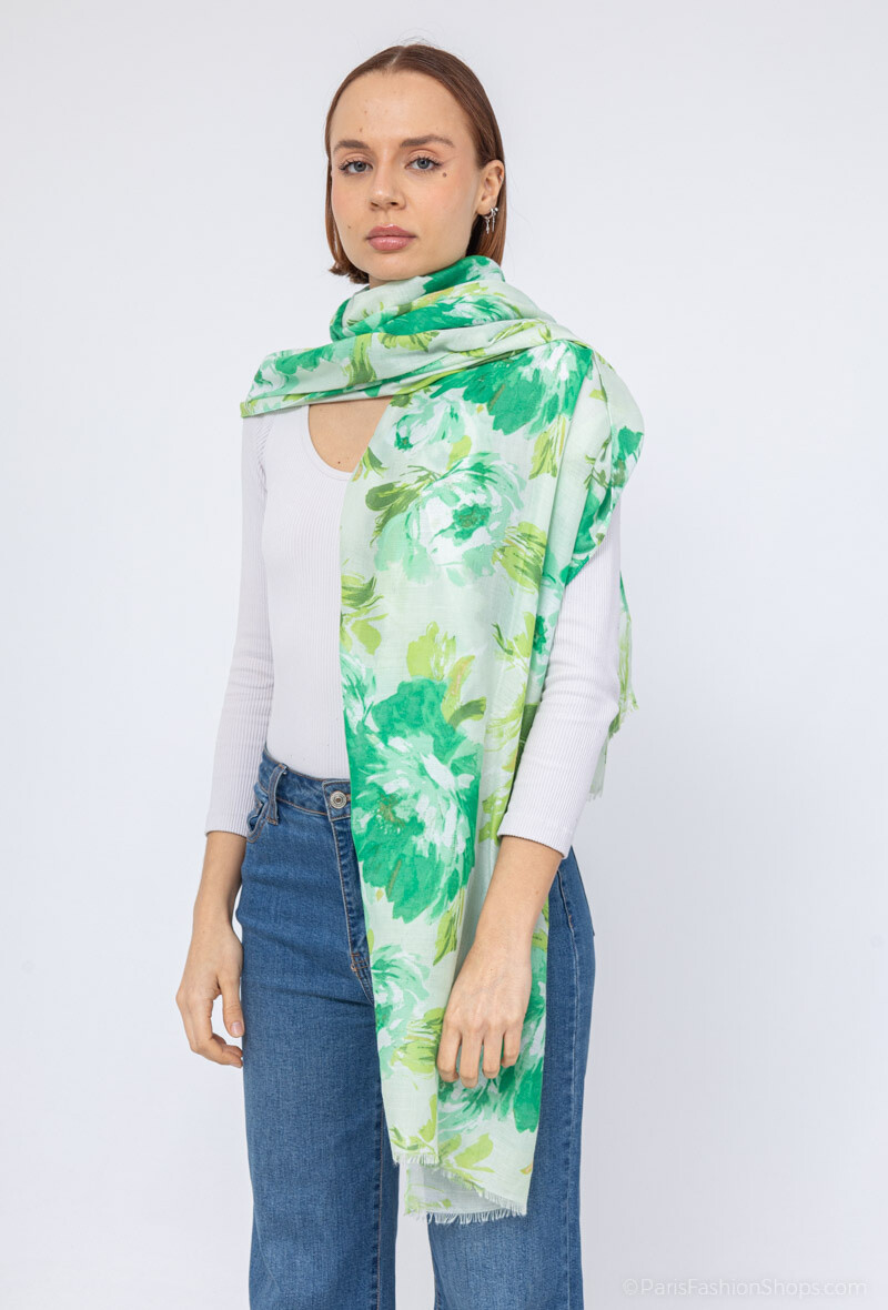 Großhändler MAR&CO Accessoires - Schal mit Blumenmuster
