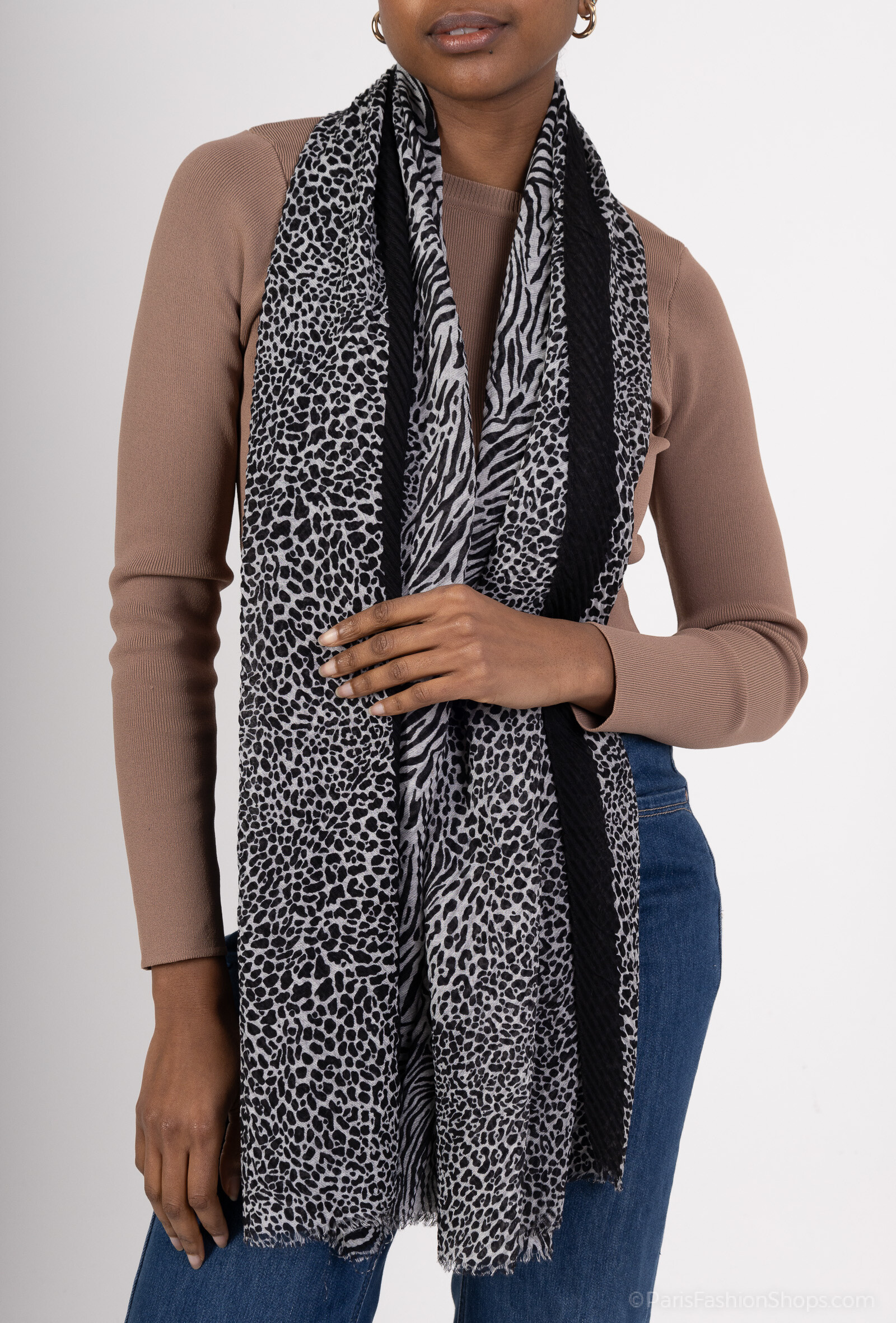 Mayorista MAR&CO Accessoires - Bufanda con estampado de animales