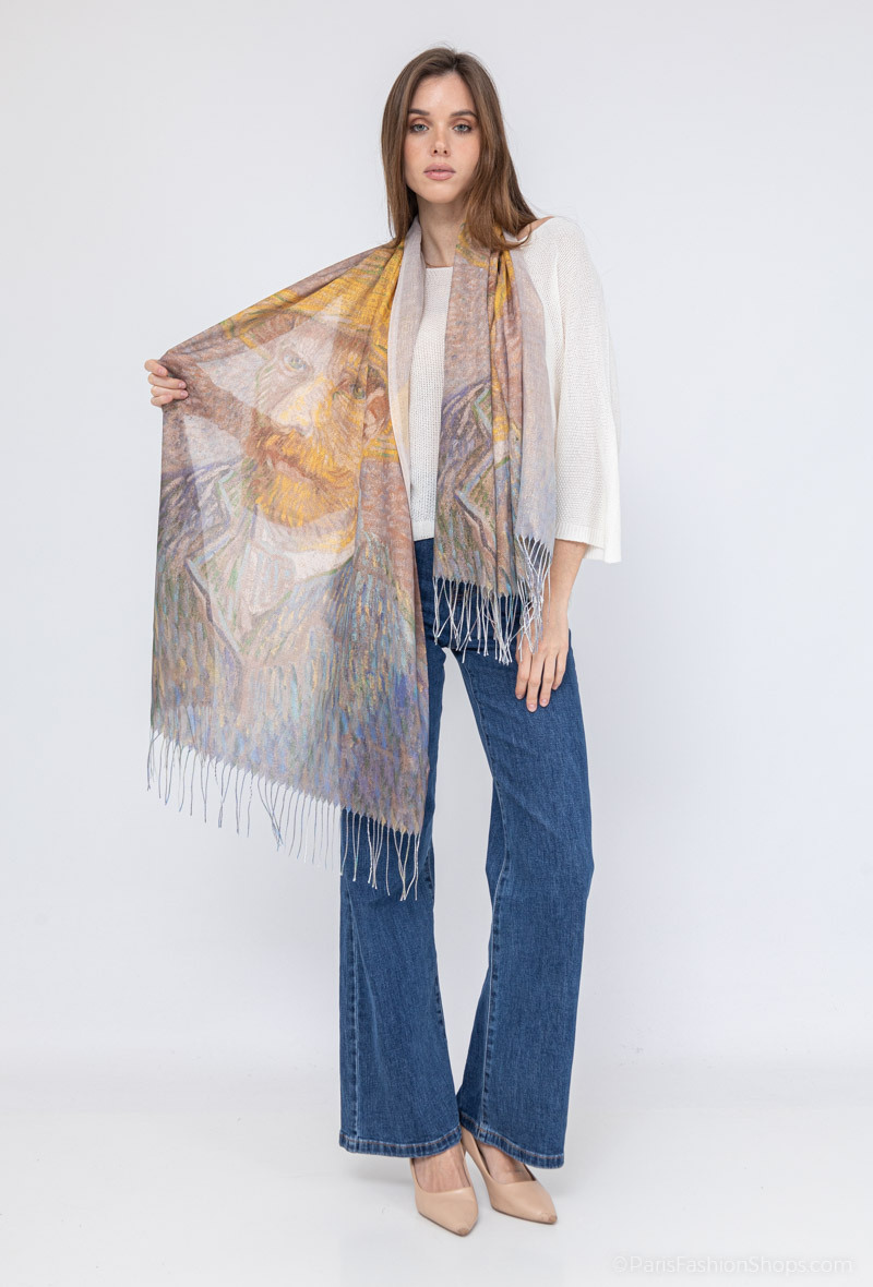 Wholesaler MAR&CO Accessoires - Shiny digital print scarf