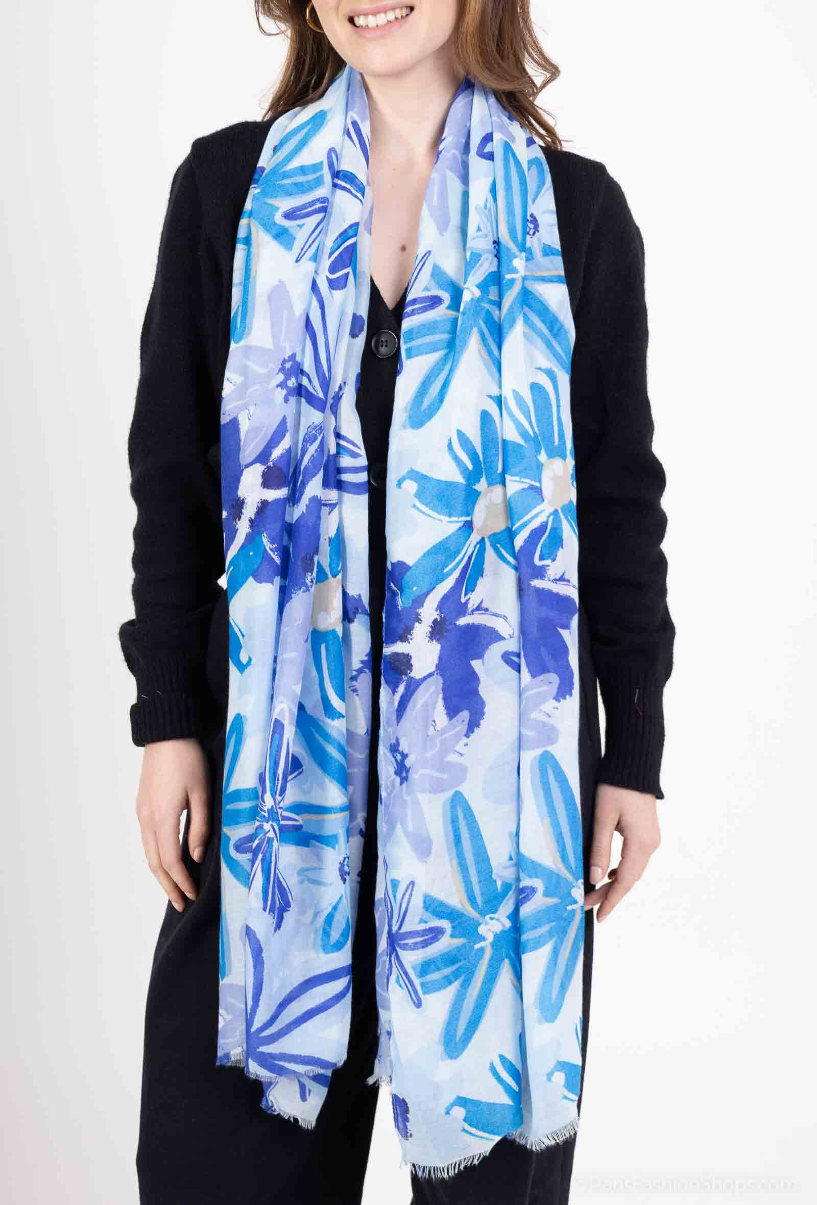 Großhändler MAR&CO Accessoires - Schal mit Blumenmuster