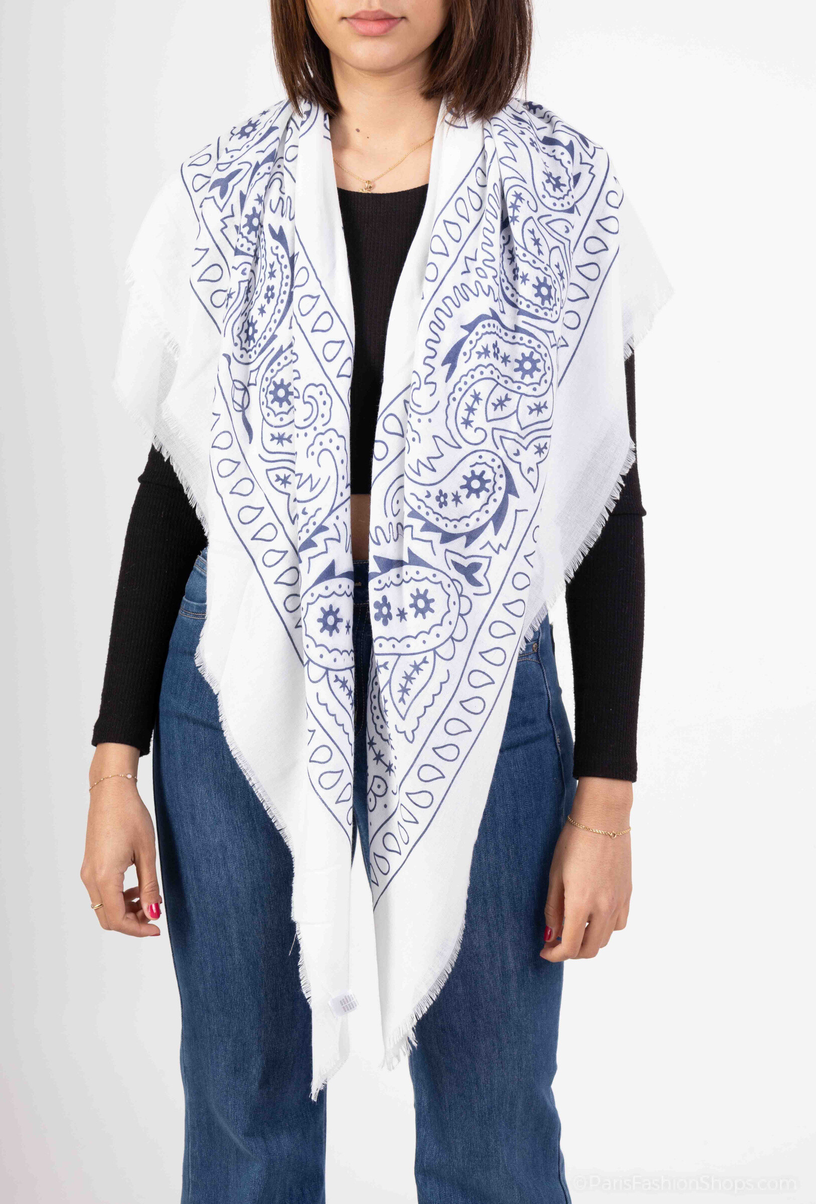 Mayorista MAR&CO Accessoires - Gran cuadrado 130*130cm Paisley impreso
