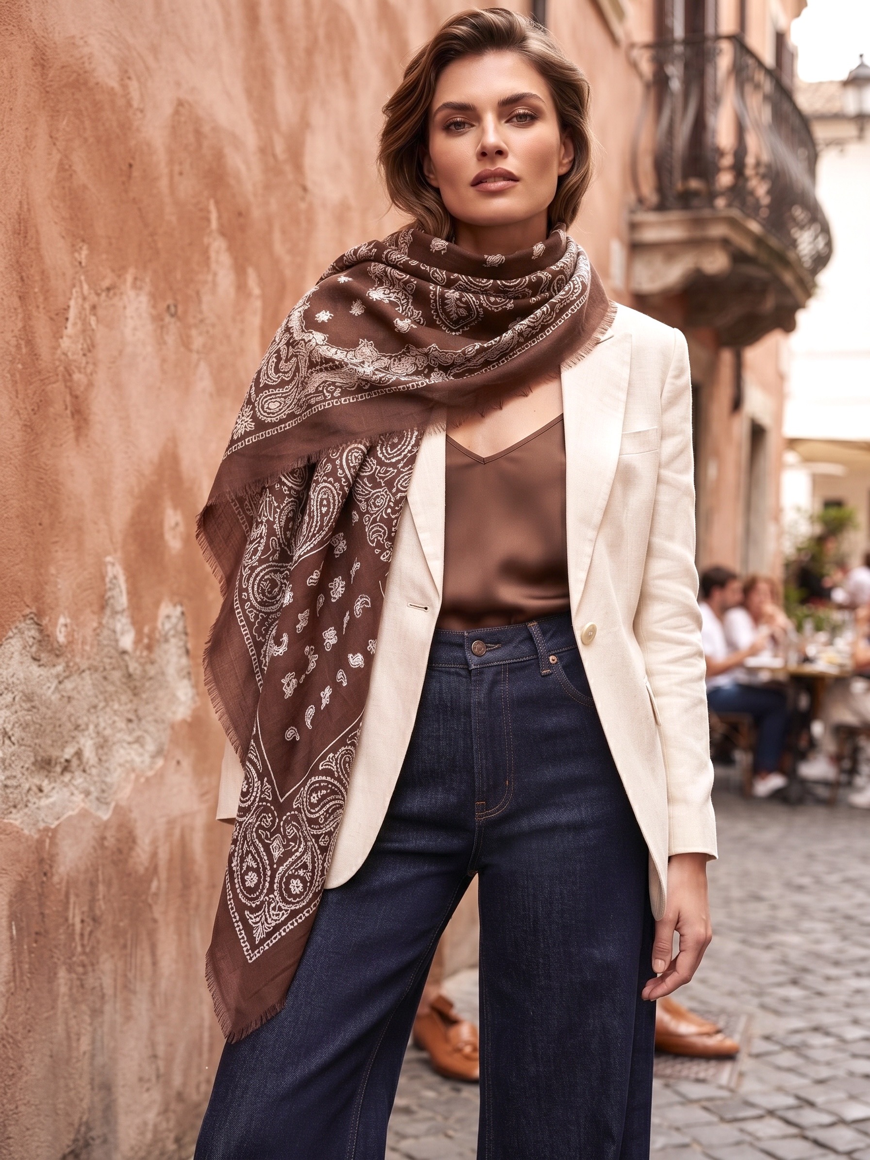 Mayorista MAR&CO Accessoires - pañuelo cuadrado estampado 140*140CM