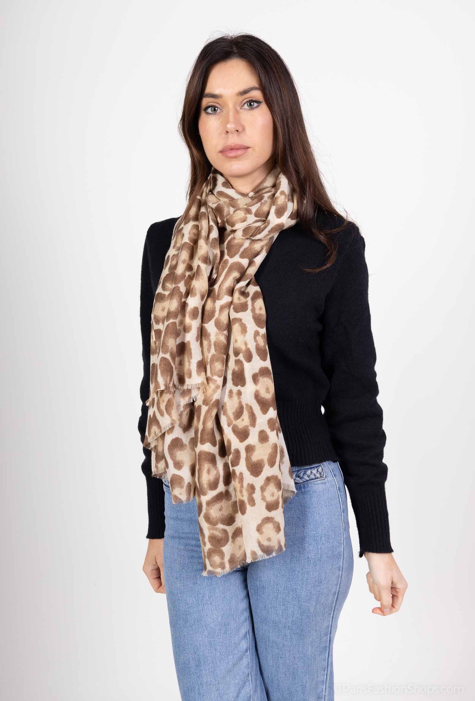 Grossiste MAR&CO Accessoires - Echarpe imprimé léopard