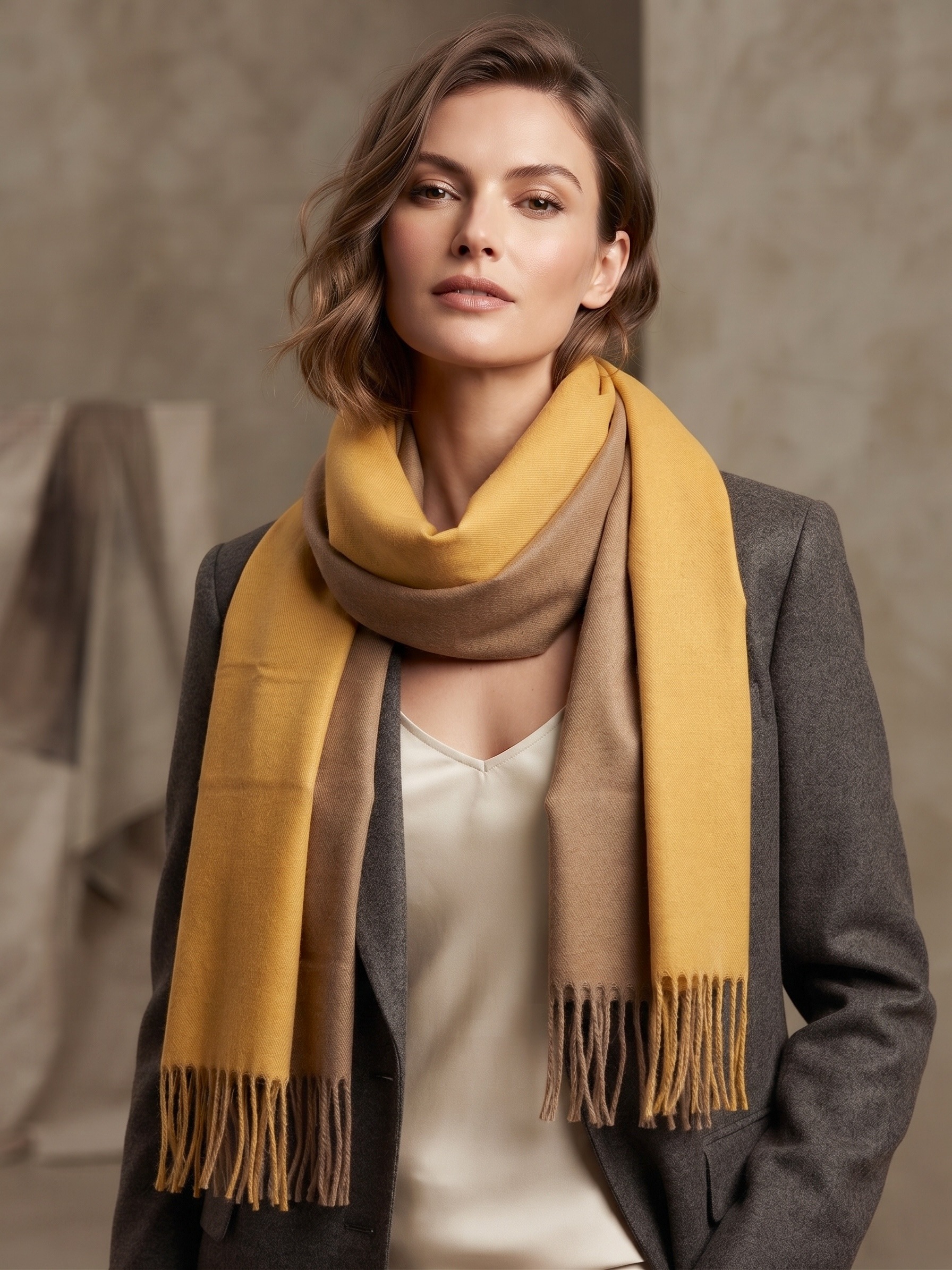 Grossista MAR&CO Accessoires - sciarpa in cashmere double face